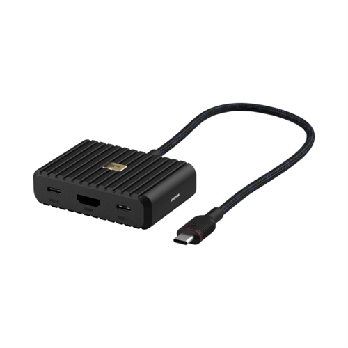 Unisynk 5 port USB-C Hub 8K 100W Sort